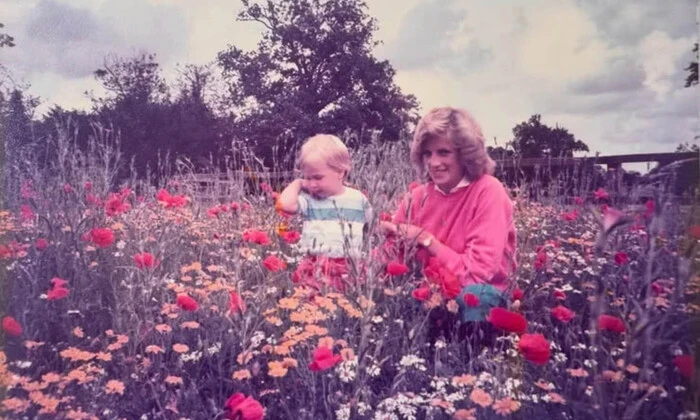 Prince William and Princess Diana 1984