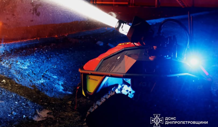 Injured person and damaged buildings