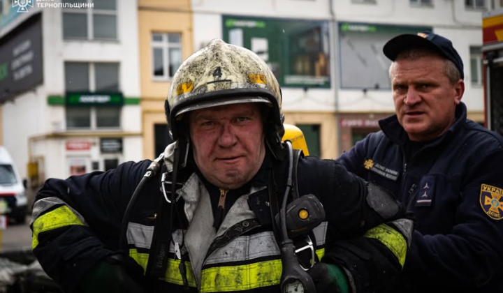 Fire extinguishing in Ternopil