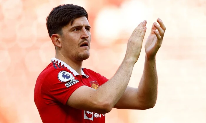 Harry Maguire with football gear
