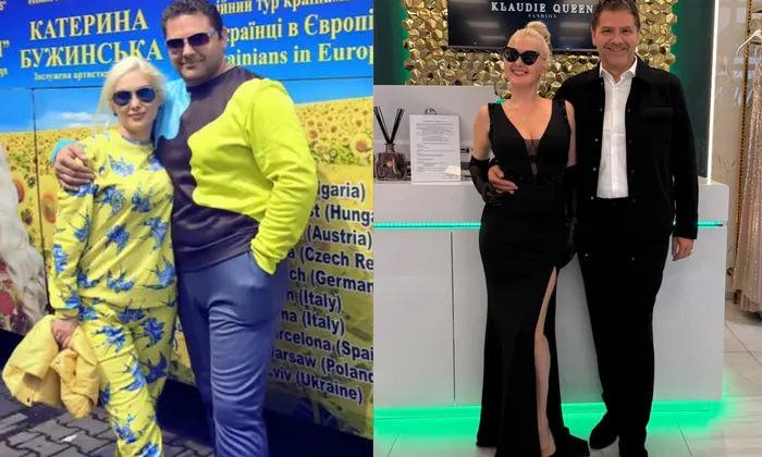 Катерина Бужинська з чоловіком через 10 років