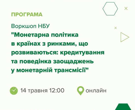 Логотип МВФ та банківського центру на фоні