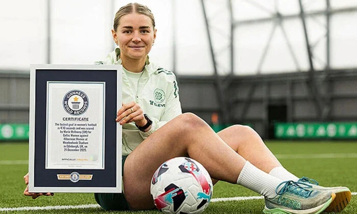 Scottish woman scored a goal in 4.1 seconds
