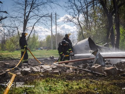 Безпілотник збомбив АЗС у Краматорську