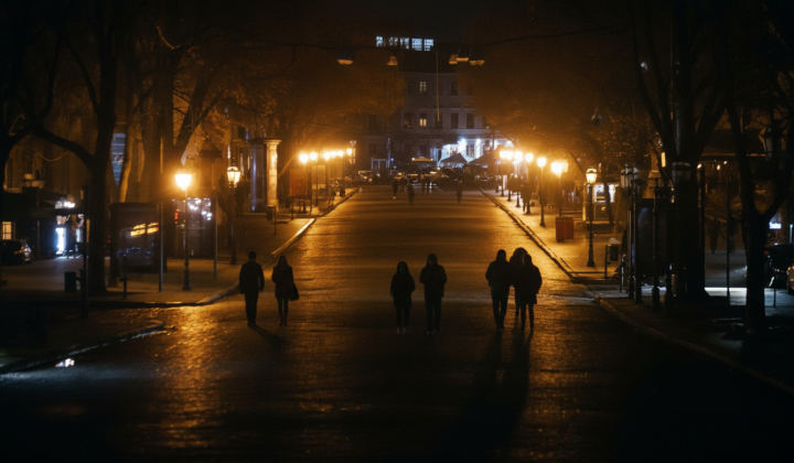 Знижена яскравість вуличного освітлення Києва