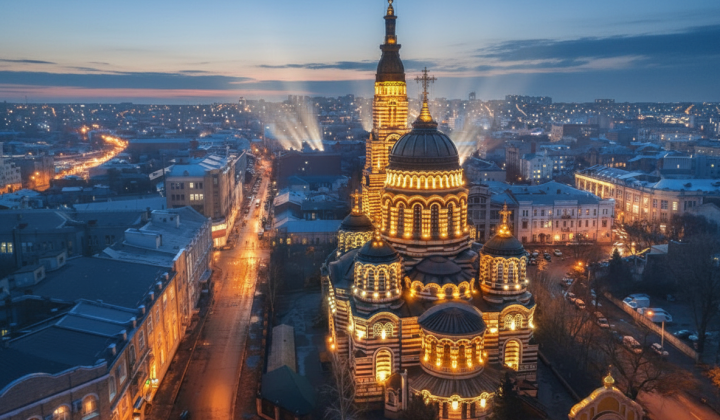 Kharkiv Mayor Terekhov against the backdrop of the city