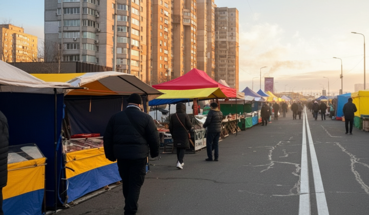 Rural markets in Kyiv