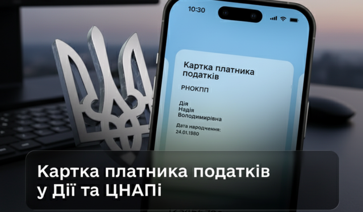 Отримання картки платника податків