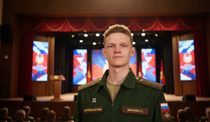 Російський стрибун у формі армії