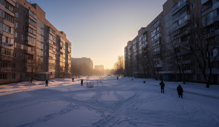 Киев засыпает под снегом