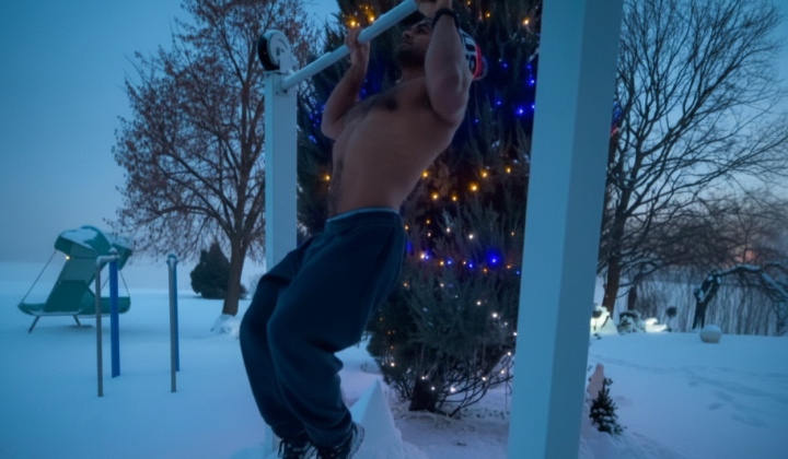 Zhan Belenyuk training on New Year