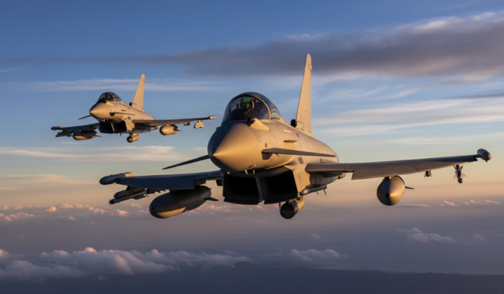 Romanian F-16s responding to Russian drones