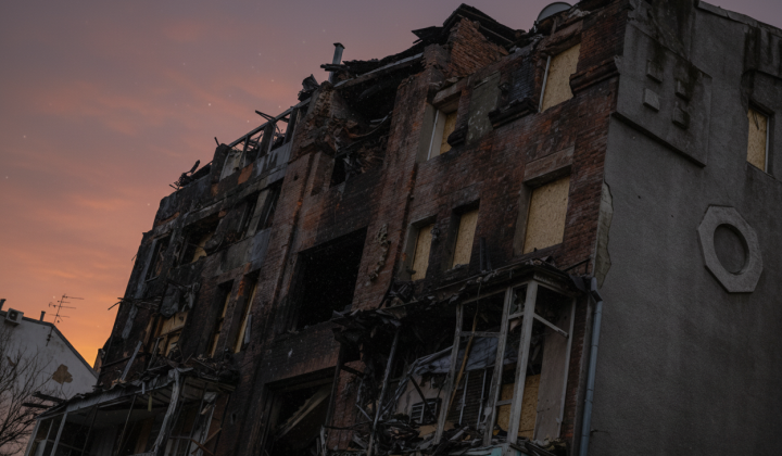 Body under the rubble in Kharkiv