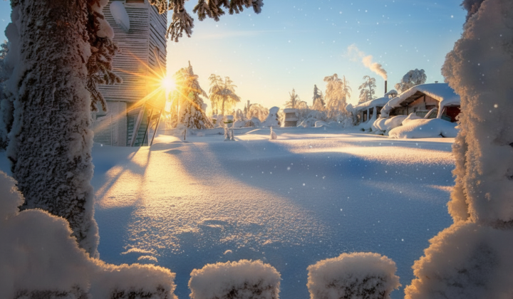 Frost and warmth in Ukraine