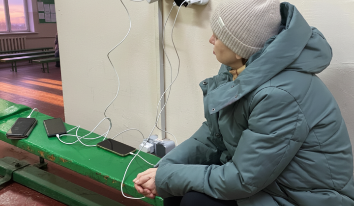 Drone attack, without electricity in Ukraine