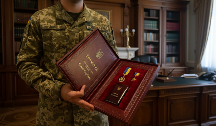 Зеленський нагороджує героїв України