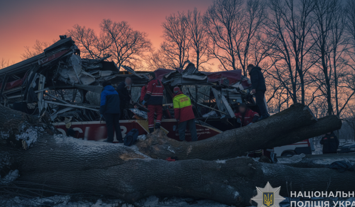 Аварія автобусу Київ–Відень на Львівщині