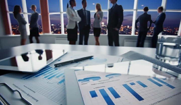 Graph showing the growth of companies