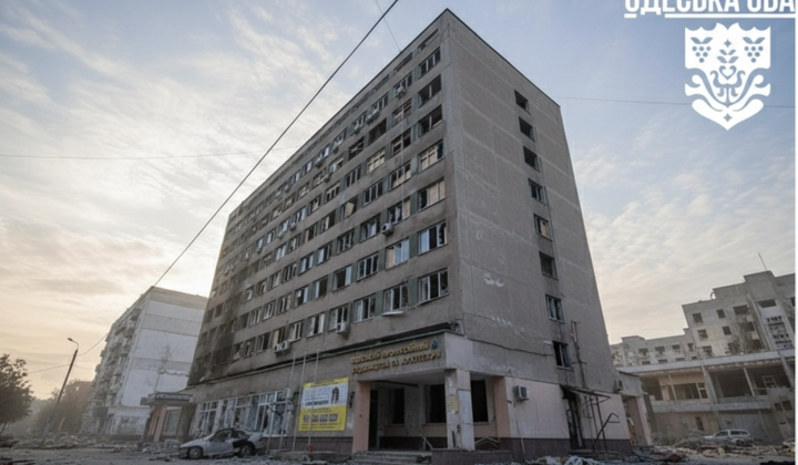 Пошкоджений дитячий садок в Одесі