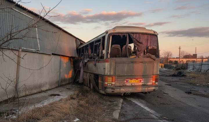 Безпілотник влучив у автобус на Дніпропетровщині