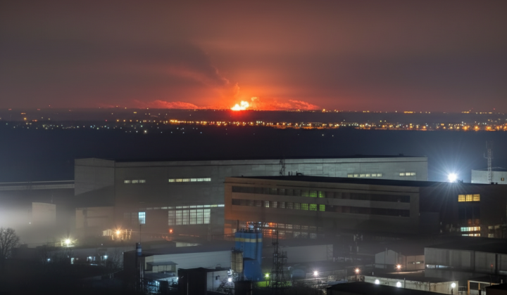 Атака дронов на НПЗ Лукойл в Волгограде