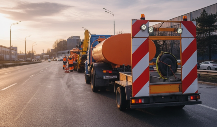 Road repair on Capital Highway