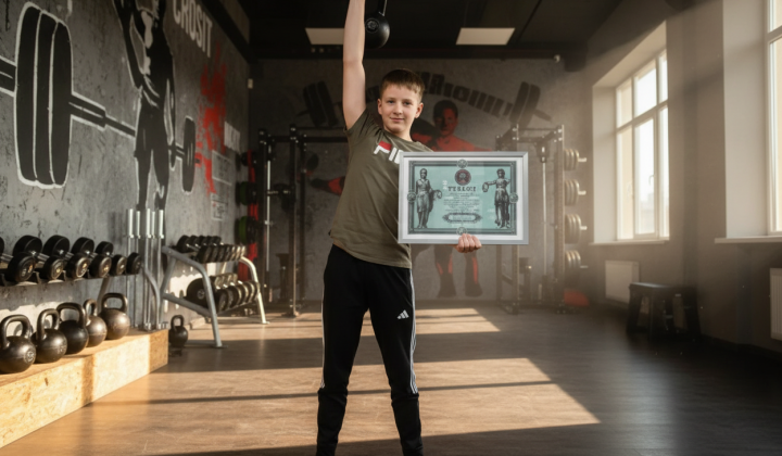 Ukrainian record: 41 kettlebell swings per minute