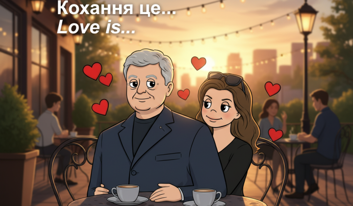 Poroshenko's cards for Valentine's Day