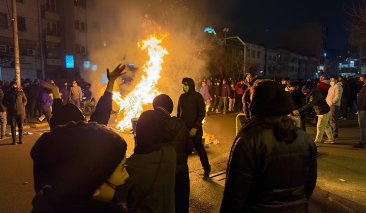 Задержание протестующих в Иране