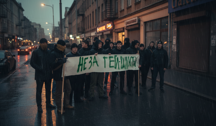 Провокация у палаца Текстильник в Ровно