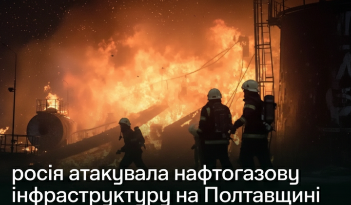 Разрушения и пожар в Полтавской области