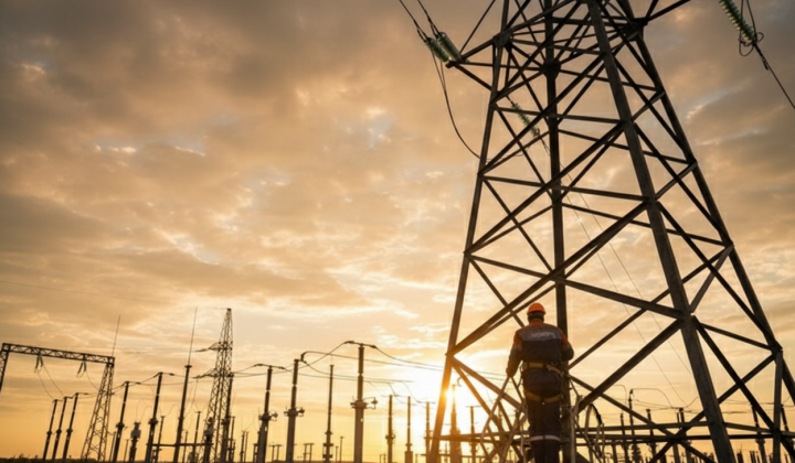 Power outage graphs in five regions