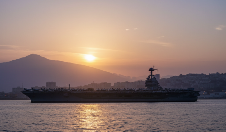 Авианосец USS Gerald R. Ford в Средиземном море