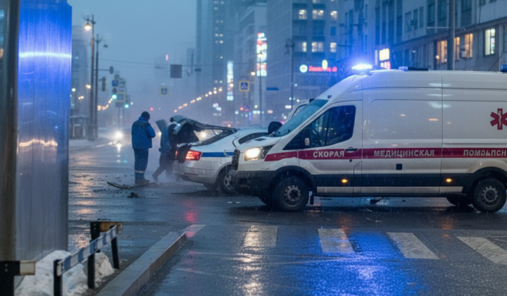 Вибух патрульної машини в Москві