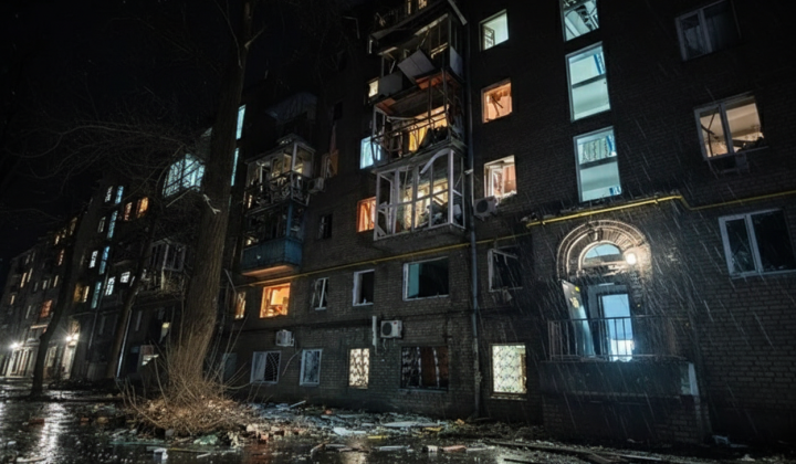 Child injured and destruction in Zaporizhzhia