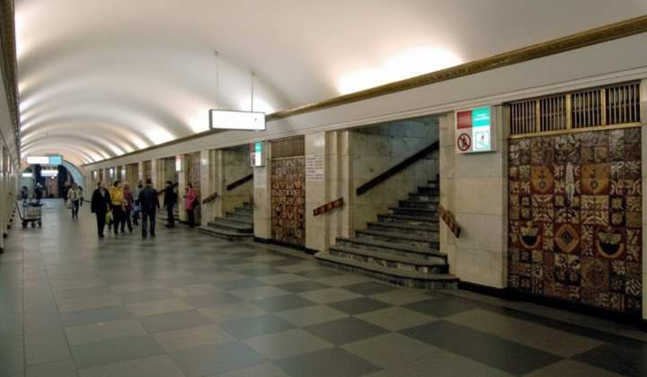 Майдан Незалежності - первая станция метро
