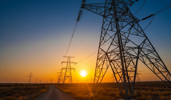 Chart of electricity price changes