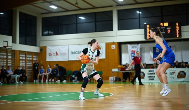 Ukrainian basketball players in game