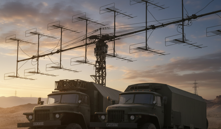 Destroyed radar station in Crimea