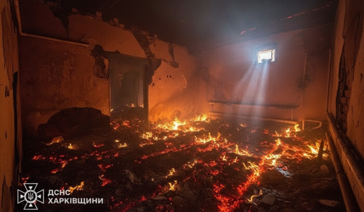 Devastation caused by Russian attack