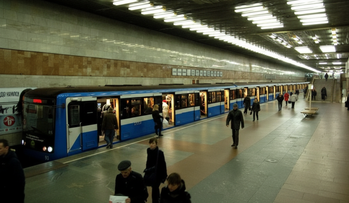 Тело человека на станции метро
