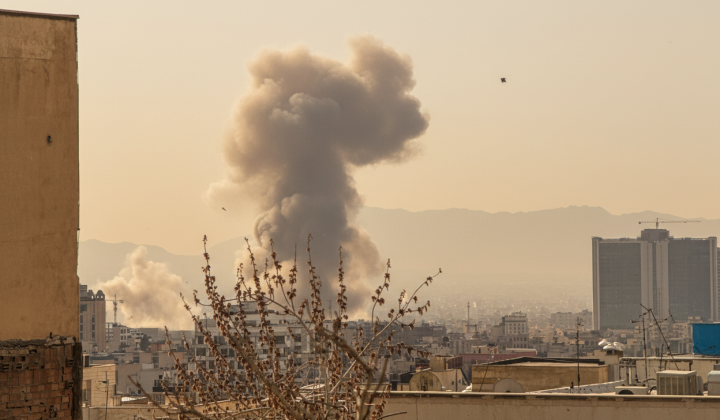 Ruins of Hamenei's palace after the attack