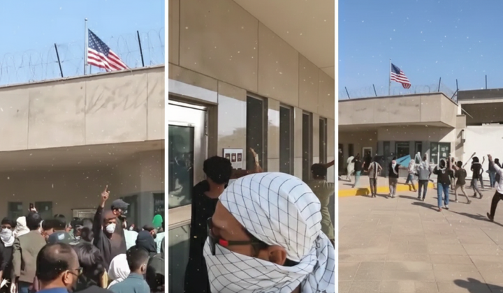 Crowd in Pakistan attacks US embassy