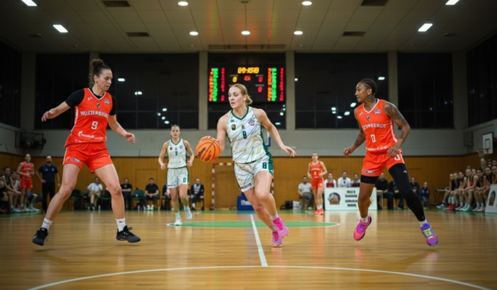Ukrainian basketball team in the game
