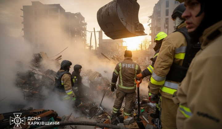 Devastation during Russian attack in Ukraine