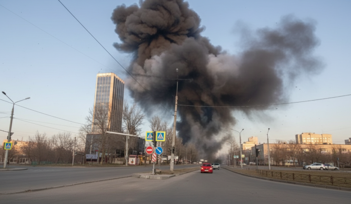 Explosions in occupied Donetsk: drones destroyed