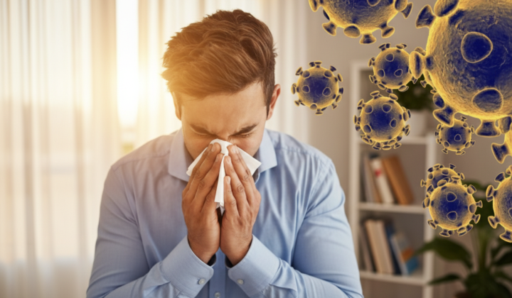 Chart of flu incidence decline
