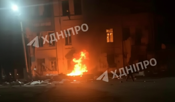 Russia's drone attack on Dnipro