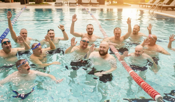 Rehabilitation of veterans through swimming