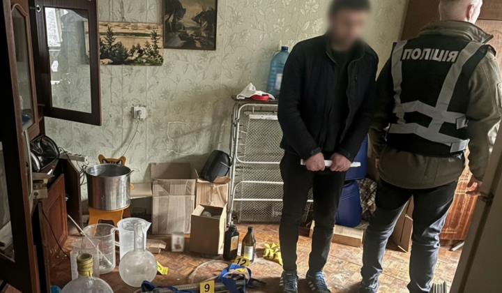 Kyiv police eliminated drug lab